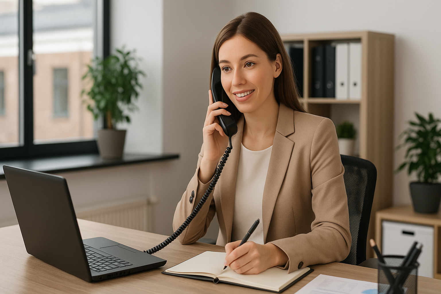 Chefin bei der telefonischen Neukundenakquise