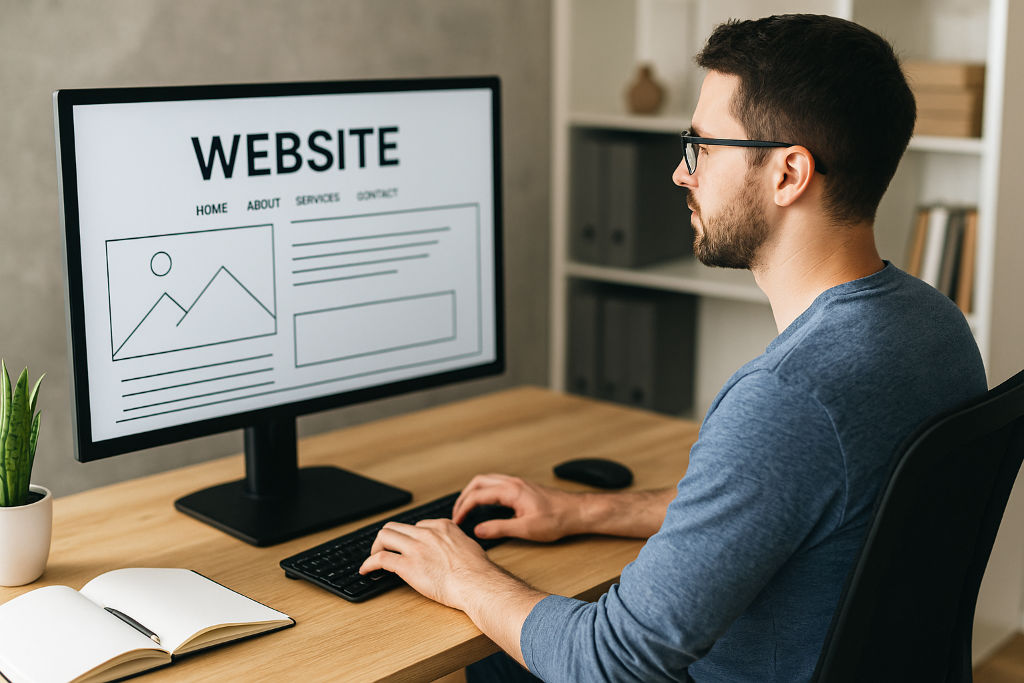 Webdesigner erstellt WordPress Webseite Webdesigner erstellt eine WordPress Webseite